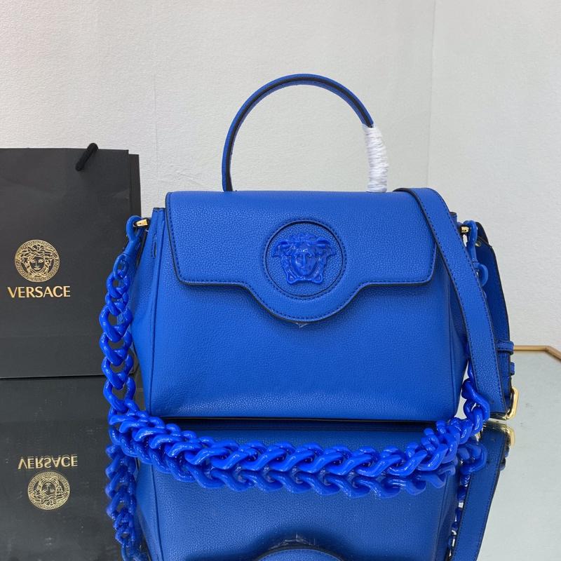 Versace Chain Handbags DBF1039 Electric Blue